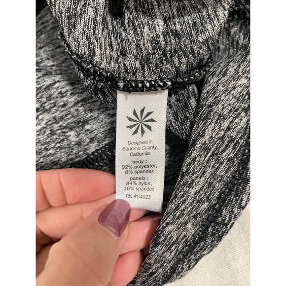 Athleta Running Wild Half Zip Gray Black‎ Long Sleeve Shirt Size M - Picture 6 of 8